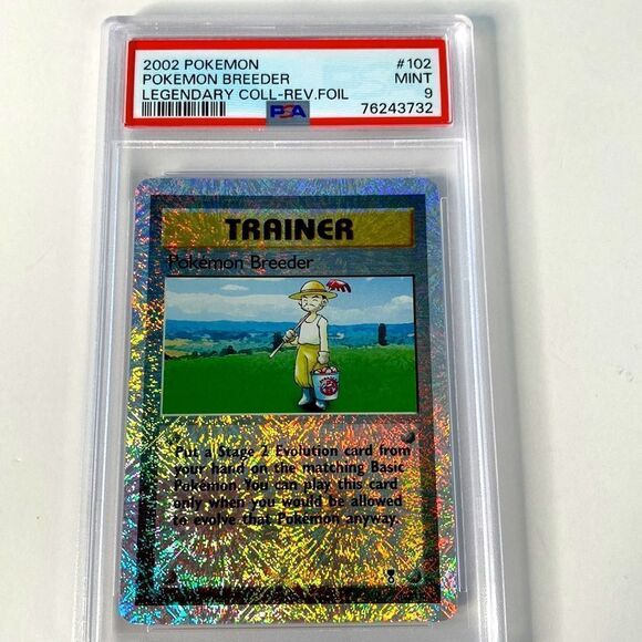 Pokémon 2002 Legendary Collection 102 Pokemon Breeder-Reverse Foil PSA 9 Card - Picture 1 of 4